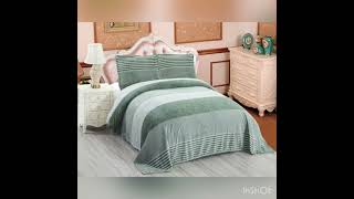 PINSTRIPE DOUBLEBED WARM BEDSHEET SET