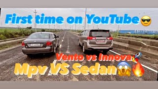 Vw vento VS Toyota Innova crysta dragrace. With @YagyaSharma ❤️ #volkswagen #toyota #vento #innova