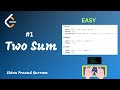 #1 - Two Sum - Leetcode 1 - Brute Force - Optimized - Java