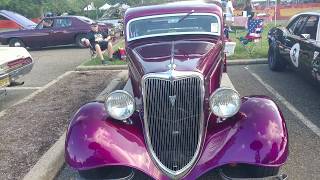 1934 KANDY PURPLE + KANDY BRANDY WINE METALLIC FORD 5 WINDOW COUPE NJ 'QQ 34 R'