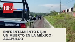 Muere una persona tras persecución y enfrentamiento en la autopista México-Acapulco - A Las Tres