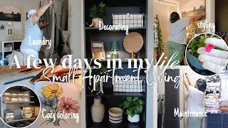 VLOG| A FEW DAYS IN MY LIFE| SMALL APARTMENT LIVING| HOME EDITION| home updates, Laundry, restyling