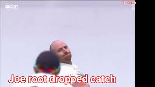 Joe root dropped catch 😓  by  Usman khawaja , jack leach bowling . # cricket, # the ashes .