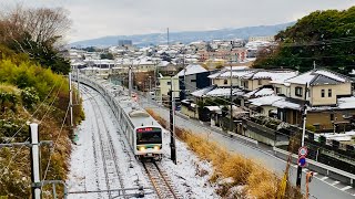 【E501系】雪の常陸多賀・日立駅間【常磐線】10両編成