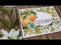 caseing the catalog and fussy cut flowers using stampin up products with jenny hall