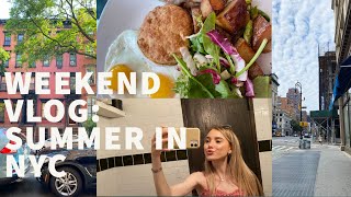 NYC SUMMER WEEKEND VLOG: Barrys Bootcamp, Brunch in West Village,  food \u0026 restaurant recommendations