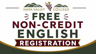 How to registrar for Free Non Credit ESL classes in English