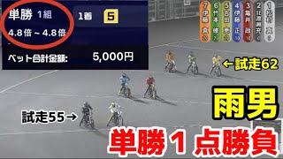 【オートレース】2022/3/22 オッズに踊らされて、試走出てないけど雨が得意な選手から、単勝1点勝負した結果…伊勢崎オート選抜予選