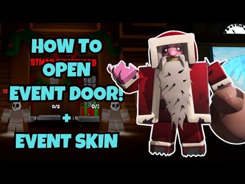 How to OPEN SECRET EVENT DOOR and Get SANTA CLAWS BADGE  DARK SANTA SKIN  in THE HOUSE TD  ROBLOX