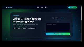 DocMatch | Similar Document Template Matching Algorithm