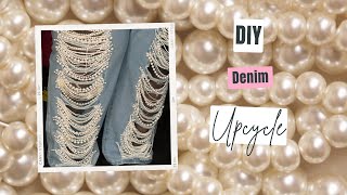 Elevate Your Wardrobe: Easy DIY Pearl Embellished Jeans Tutorial