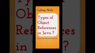 Types of Object References in Java | Coding Skills