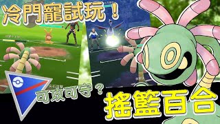 【傻豆】『Pokemon Go : 冷門寵試玩 』可攻可守的搖籃百合❗超級聯盟對戰💪