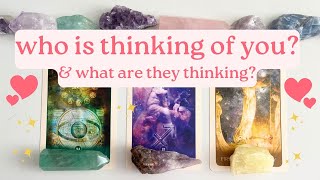 💭Who is THINKING OF YOU and what are they thinking? 💫💘💬🤔Pick-a-card love tarot reading