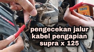 Cara Cek Jalur Kabel Pengapian Supra 125 atau Karisma