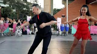 Fernando & Silvana from Suave Dance Studio in Sydney performing at Darling Harbour last Friday.