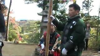 初森諏訪神社の三匹獅子　　１８　　2009.11.3