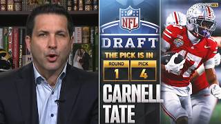 Adam Schefter BREAKING: Titans have selected WR Carnell Tate with 4th overall pick of 2026 NFL Draft