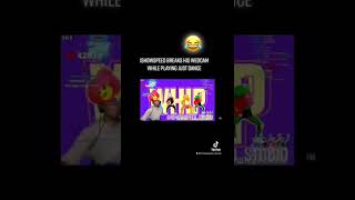 IShowSpeed breaks his webcam while playing Just Dance