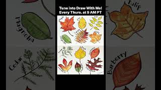 Last Week On Draw With Me: Leaves #sbsdrawwithme