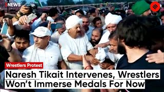 Wrestlers Protest: After Naresh Tikait Intervenes, Wrestlers Won’t Immerse Medals In Ganga For Now