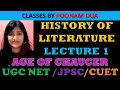 Age of Chaucer History of English Literature Lecture 1 by Poonam Dua UGC NET CUET JPSC TGT PGT