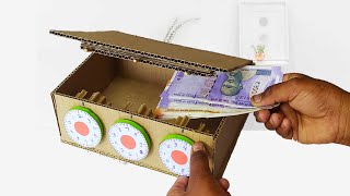 How To Make Safe Box From Cardboard || Diy Mini Cardboard Locker