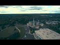 aerial video of the national shrine of our lady of czestochowa