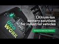 Lithium-ion battery solutions for industrial vehicles | UgoWork