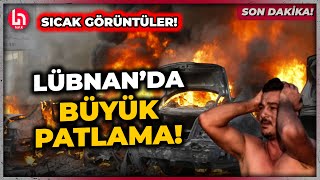 SON DAKİKA! Lübnan'da korkutan patlama! İşte o görüntüler!