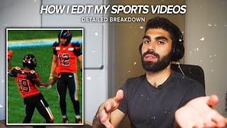 How I Edit my SPORTS VIDEOS | Video Editing Breakdown