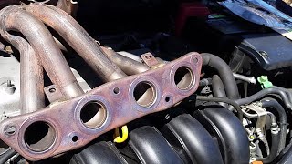 Remove Exhaust Manifold on Toyota Celica (2000-2005) | Replace gaskets | DIY