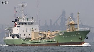 SUMISE MARU NO.31 第三十一すみせ丸 Cement carrier セメント船 関門海峡 2015-JUL