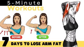 5 Minute Simple FLABBY ARMS Workout ✔ ANYONE CAN DO IT