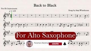 Back to Black - Play along for Alto Sax