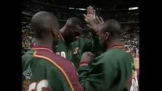 Chicago Bulls Introduction 1996 NBA Finals Game 6 vs Seattle Supersonics