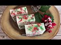 christmas confetti soap with melt u0026 pour base