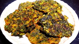 Mula saga bhaja/ Radish leaf fry/ Mula saga pithou in odia/ ମୁଳା ଶାଗ ପିଠଉ