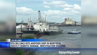 USS Billings involved in ‘minor collision’ with moored vessel in Canada