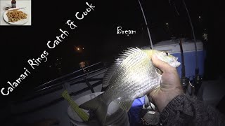 Catching Squid as bait for Bream \u0026 Snappers in Lake Macquarie | Calamari Rings Catch \u0026 Cook - Ep 5