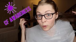 DYING OUR HAIR PURPLE FOR CYSTIC FIBROSIS! 😱 (10.1.18)