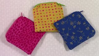 10 Minute Zipper Pouch | The Sewing Room Channel