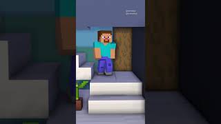 Minecraft Animation || Thief gets caught and regrets it ||  Baby Ender eating sandwich || #shorts