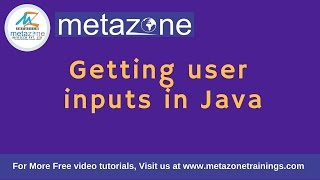 Java tutorials for beginners - Getting user input in java | Tutorial 9