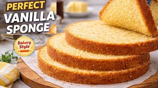 PERFECT VANILLA SPONGE CAKE | Bakery Style | easy cooking with das
