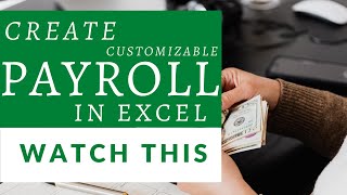 HOW TO CREATE A KENYAN PAYROLL IN EXCEL: Customizable PAYROLL | With Tax Calculator | PAYE | NHIF