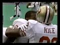 montana hits jerry rice for a td. throwback 1988 week 2 49ers @ ny giants