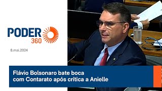Flávio Bolsonaro bate boca com Contarato após crítica a Anielle