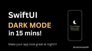 How to Add Dark Mode in SwiftUI – The Easy Way! | #ios | #swiftui | 2025
