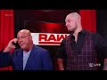 Paul Heyman pleads with Brock Lesnar to go to the ring Raw, July 30, 2018